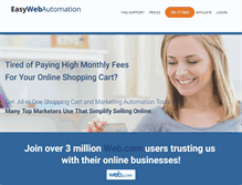 Tablet Screenshot of easywebautomation.com